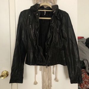 Free People Vegan Leather Jacket